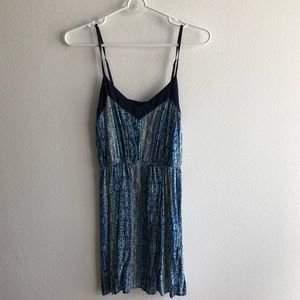 Abstract Print Cinch Waist F21 Dress